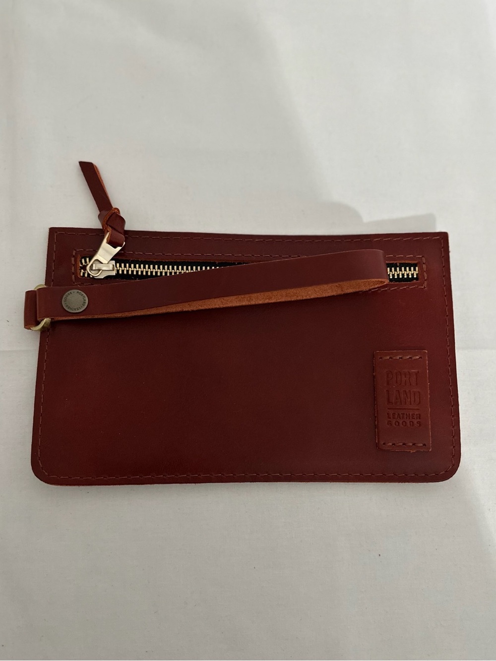 NEW Portland Leather Goods Adriana Pouch Shade Possibly Madrone Wristlet - Picture 12 of 13